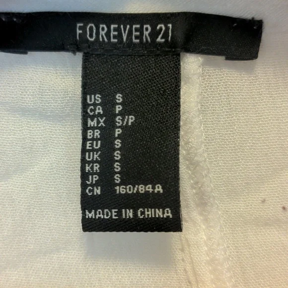 Forever 21 Women's Size US S Open Front Embroidered Detail Boho Top - Picture 5 of 11